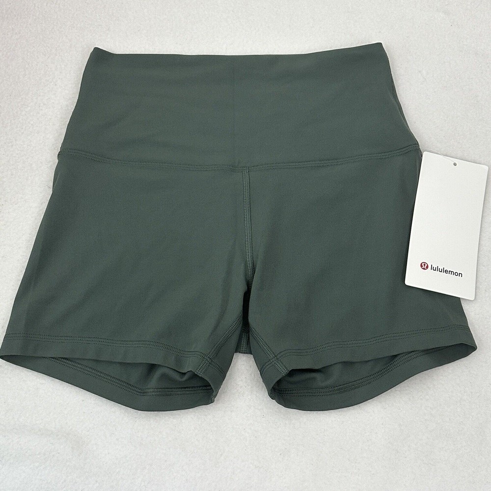 NWT Lululemon Align High Rise Short 4" Dark Forest Size 2